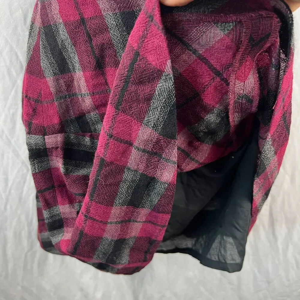 Burberry Brit Plaid Wool Mix Mini Skirt Size 8